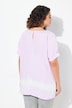 Musselin-Blusenshirt, Oversized, V-Ausschnitt, Halbarm