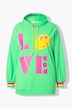 LOVE SMILEY pattern hoodie
