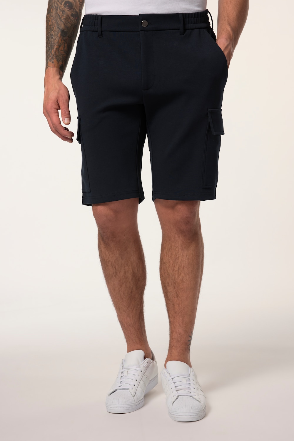 Große Größen JP AWARE Cargo-Bermuda FLEXNAMIC®, Herren, blau, Größe: 56, Baumwolle, JP-Aware