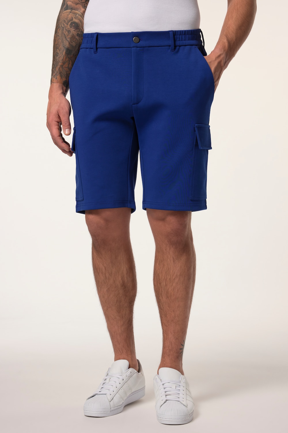 Große Größen JP AWARE Cargo-Bermuda FLEXNAMIC®, Herren, blau, Größe: 58, Baumwolle, JP-Aware