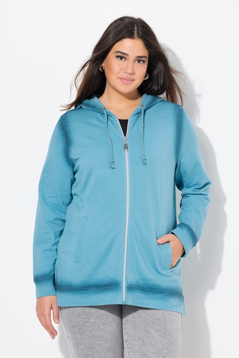 Decorative Seam Zip-Up Hoodie