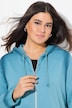 Decorative Seam Zip-Up Hoodie