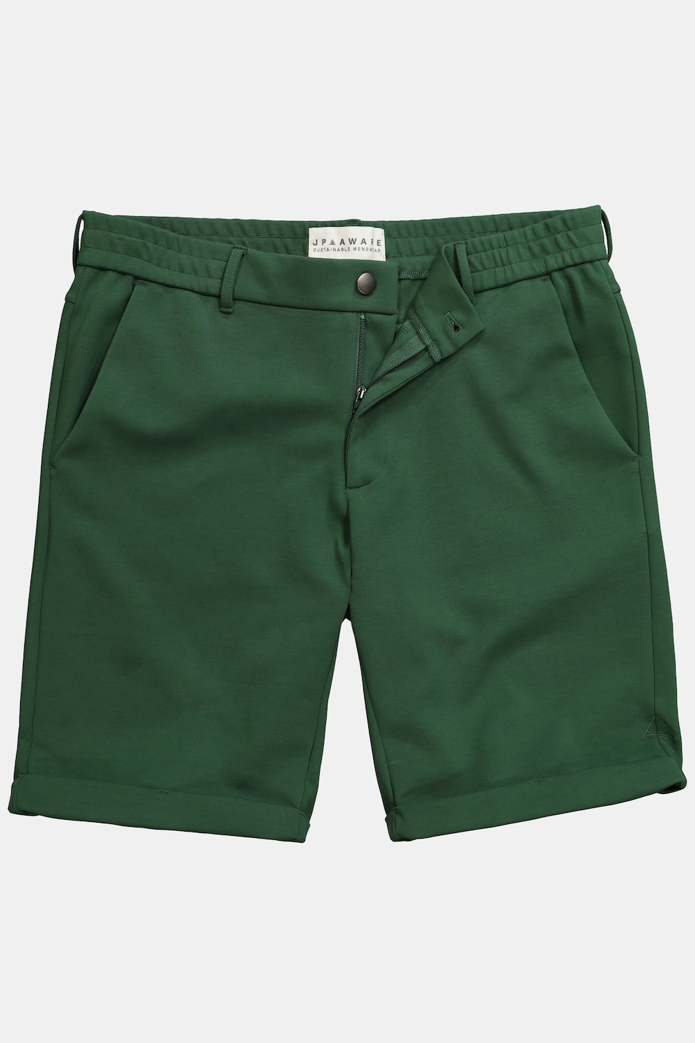 JP AWARE Chino-Bermuda, Bauchfit, FLEXNAMIC®, Nachhaltigkeit, Regular Fit, recyceltes Polyester, bis 72