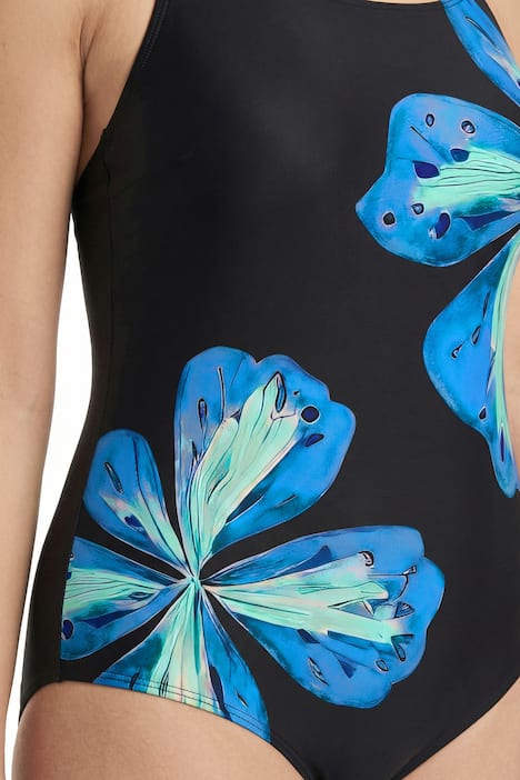 Badeanzug, Blüten, Softcups, recycelt