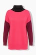 Pullover, oversized, Stehkragen, Colorblocking