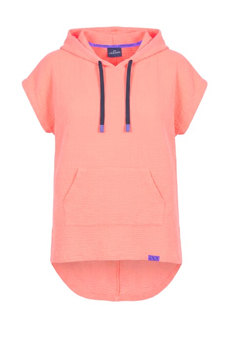 Mikina, krátké rukávy, kapuce