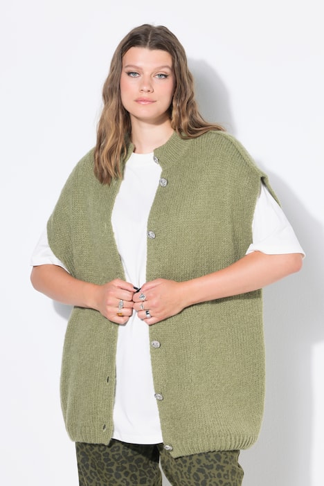 Gebreid vest, oversized, extra zacht