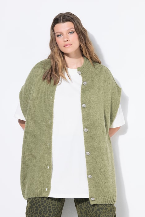 Gebreid vest, oversized, extra zacht