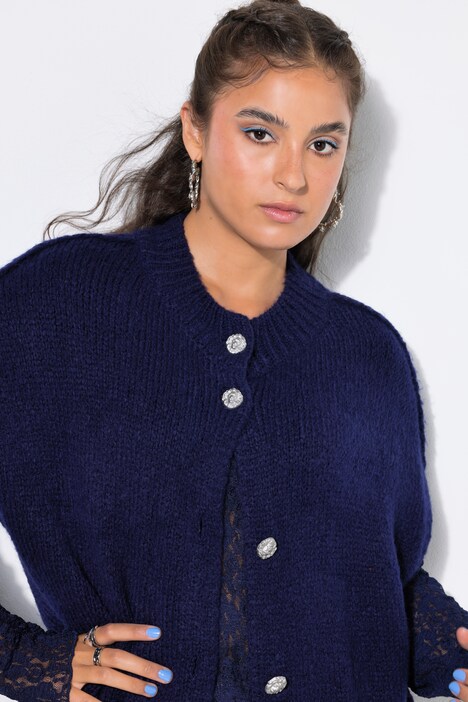 Strickweste, oversized, extra weich
