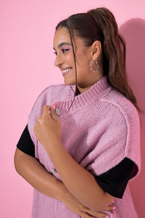 Úpletová vesta, oversize, extra měkká