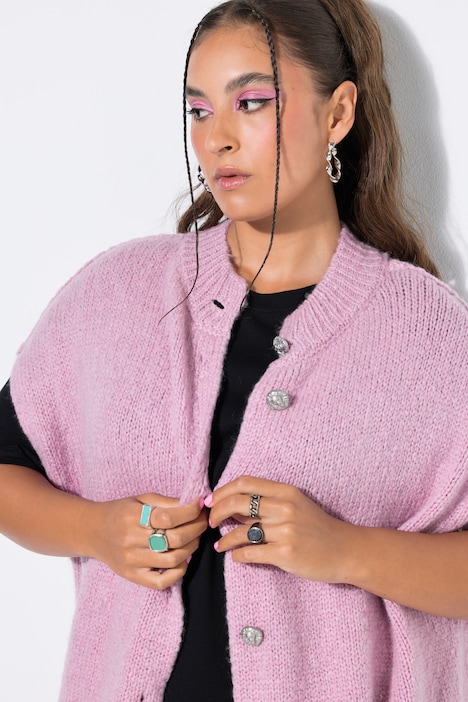 Úpletová vesta, oversize, extra měkká