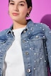 Jeansjacke, Regular Shape, allover Zierperlen