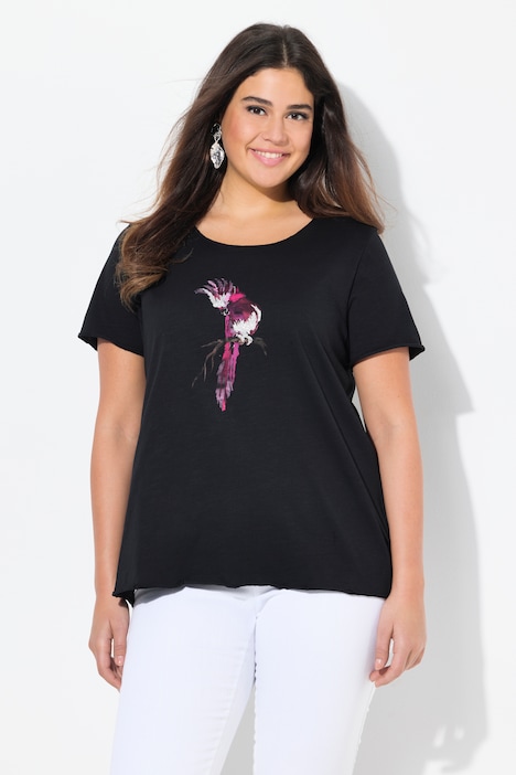 Sparkling Parrot Short Sleeve Graphic Te