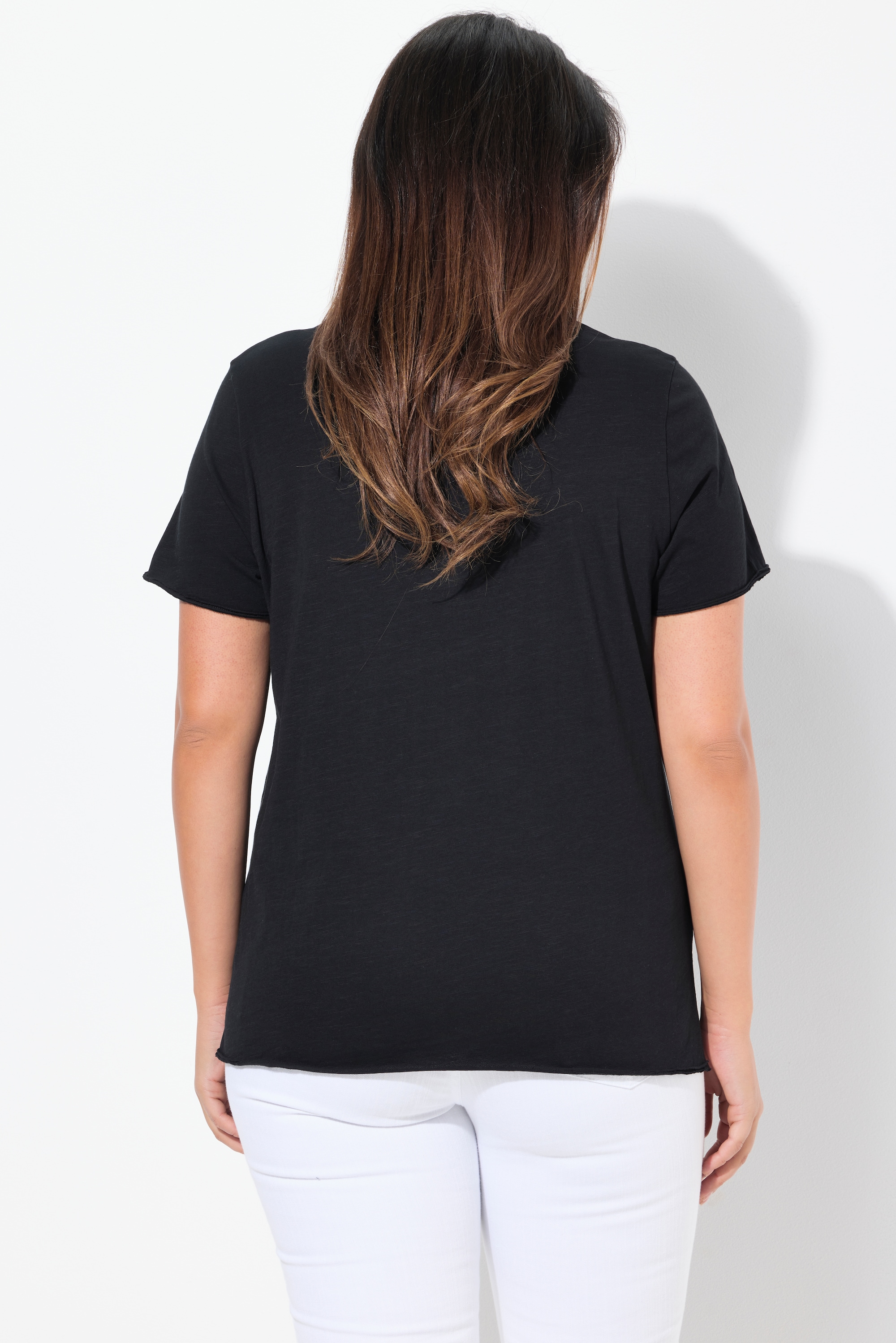 Ulla Popken Damen große Größen T Shirt Papagei Classic Rundhals Halbarm 837510