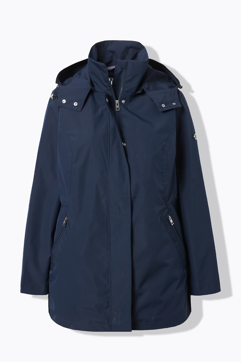 Stora storlekar HYPRAR Funktionsjacka med huva, Dam, blå, storlek: 46/48, Polyester, Ulla Popken