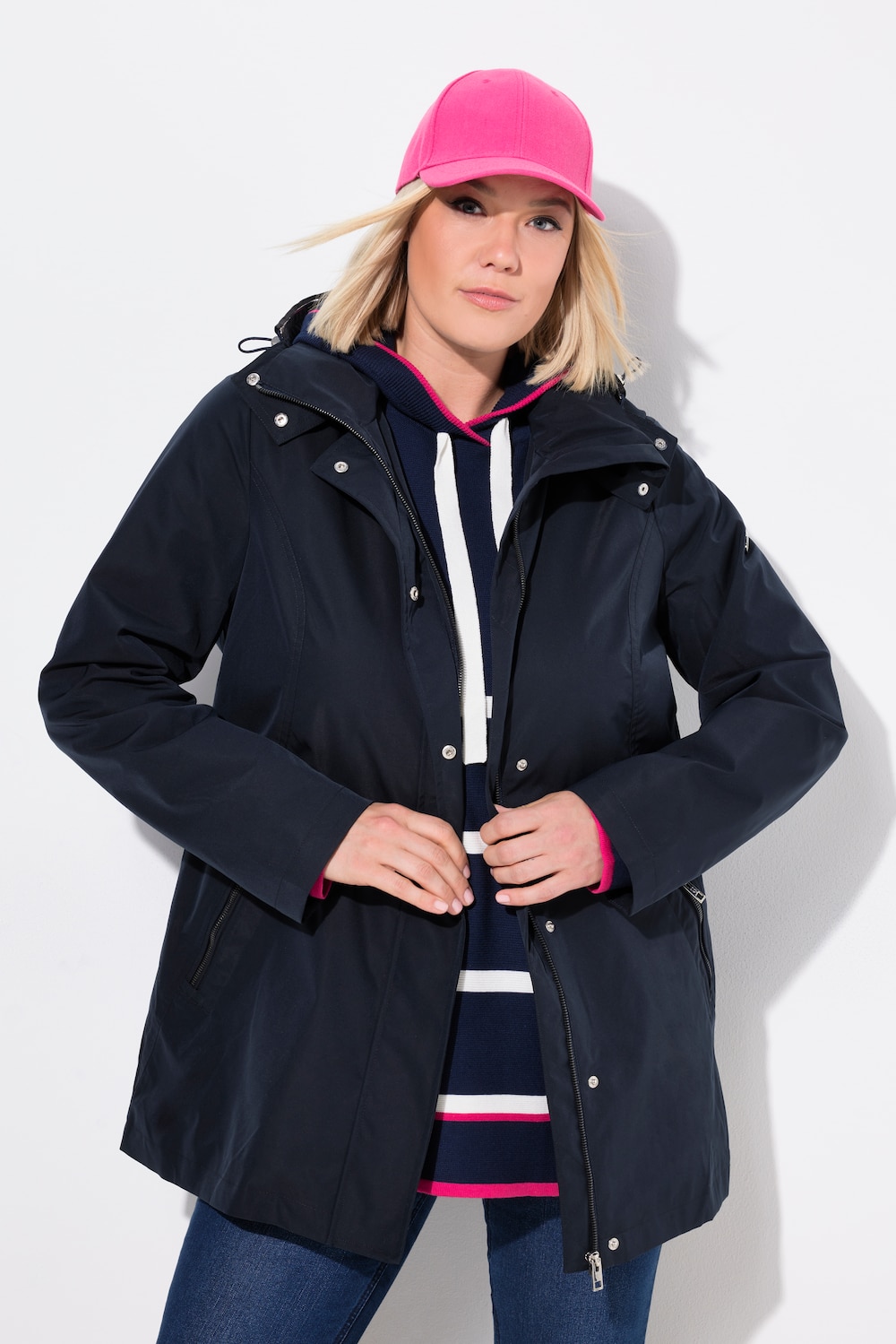 Große Größen HYPRAR Funktionsjacke, Damen, blau, Größe: 62/64, Polyester, Ulla Popken