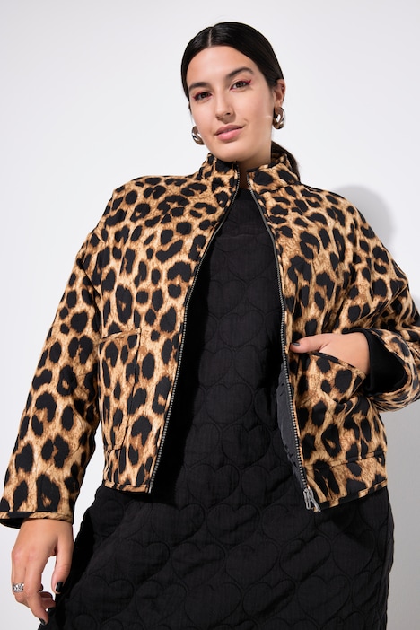 Steppjacke, oversized, Leo