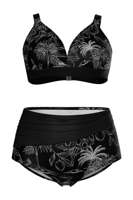 Bikiny, palmy, bez měkkých košíčků, nastavitelná ramínka, recyklovaný materiál