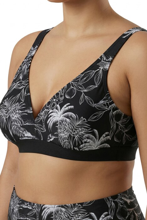 Bikini, Palmen, ohne Softcups, Träger verstellbar, recycelt