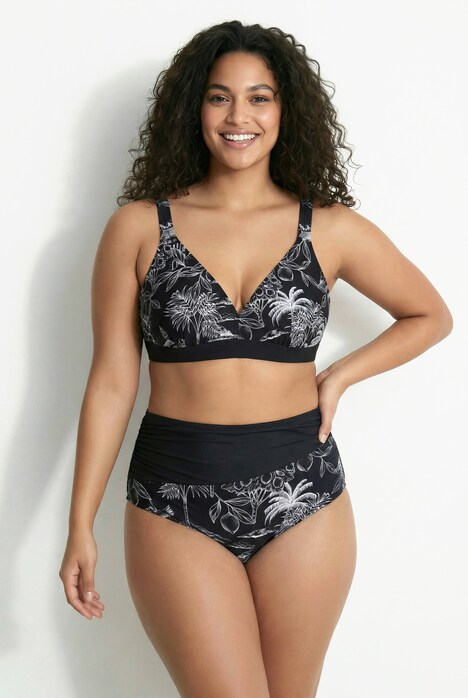 Bikini, Palmen, ohne Softcups, Träger verstellbar, recycelt