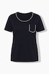 T-Shirt, bequeme Passform, Zierketten