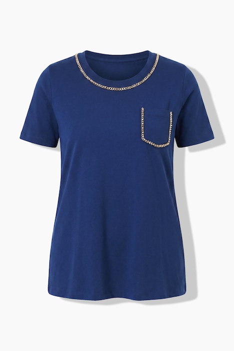 T-shirt avec « collier » fantaisie, coupe confortable