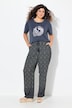 Broek, wijde pijpen, elastische tailleband