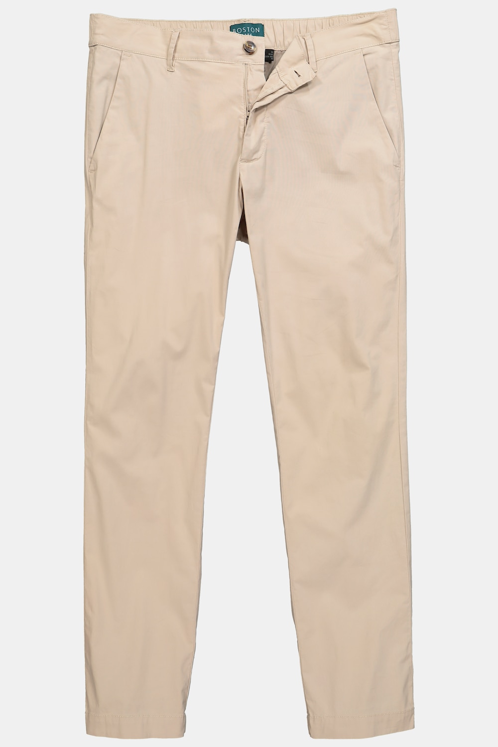 Stora storlekar Lätta chinos, Her, beige, storlek: 56, Bomull, Boston Park