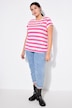 T-shirt, classic shape, strepen, korte mouwen