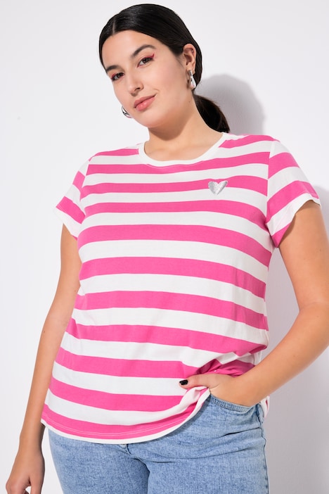 Striped Cap Sleeve Tee