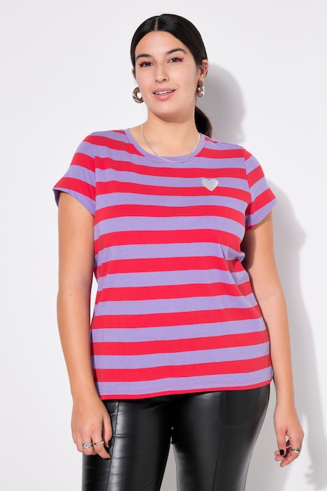 Striped Cap Sleeve Tee