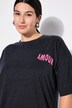 Maglia dal taglio oversize con acid wash e stampa sul retro con AMOUR
