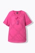 Blouse, gehaakt kanten lint, ronde hals, halflange mouwen