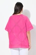 Blouse, gehaakt kanten lint, ronde hals, halflange mouwen