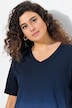 T-shirt, kleurverloop, classic, V-hals, halve mouwen