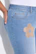 5-pocket 3D flower skinny jeans