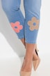 5-pocket 3D flower skinny jeans