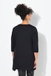 A-line pointed hem model pattern T-shirt