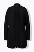 Plissee-Strickjacke, A-Linie, Schalkragen, Langarm