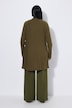 Plissee-Strickjacke, A-Linie, Schalkragen, Langarm