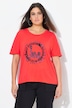 T-shirt dal taglio oversize con stampa, scollo a girocollo e mezze maniche