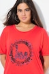 T-shirt dal taglio oversize con stampa, scollo a girocollo e mezze maniche