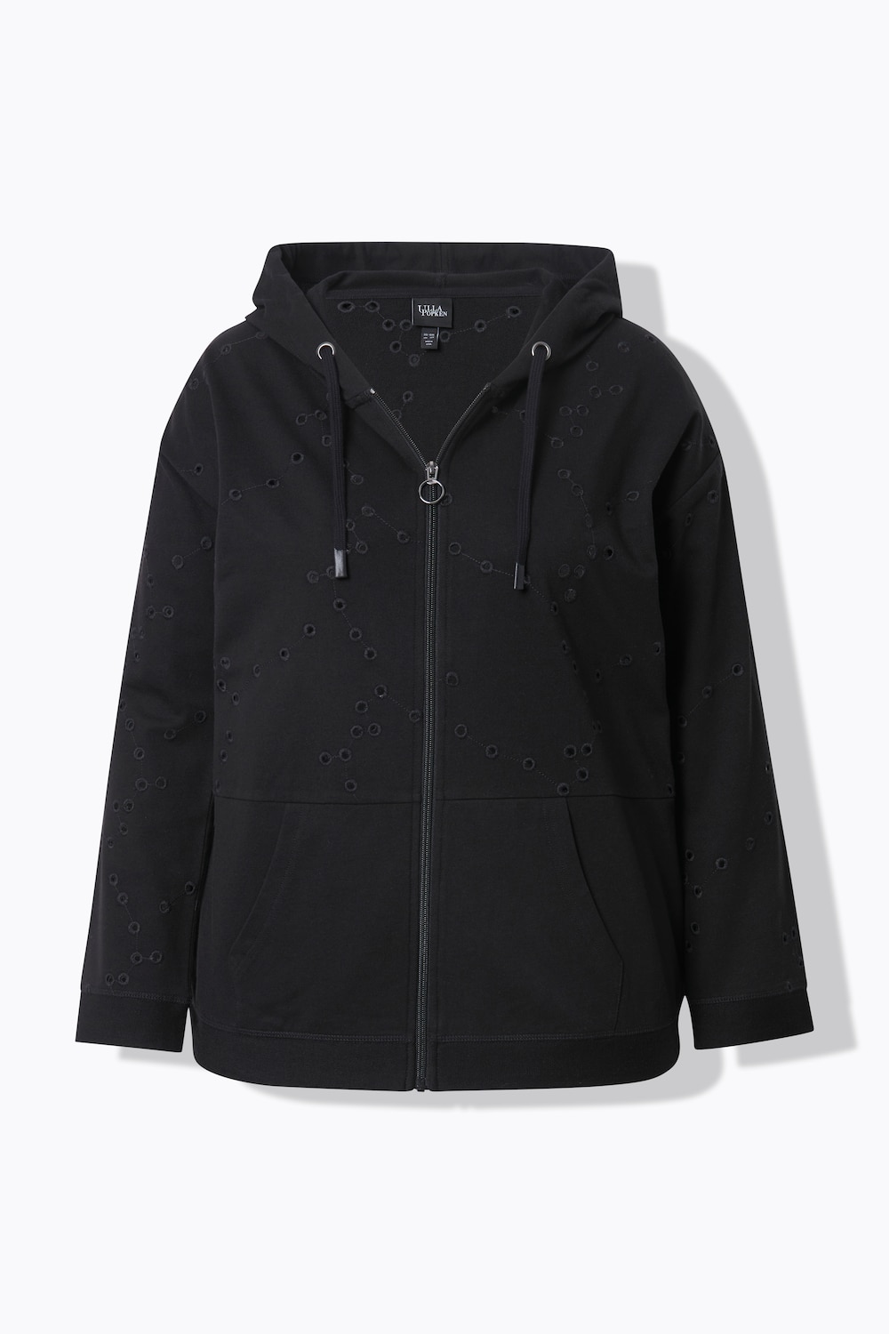 Stora storlekar Mjukisjacka, Dam, svart, storlek: 46/48, Bomull/Polyester, Ulla Popken