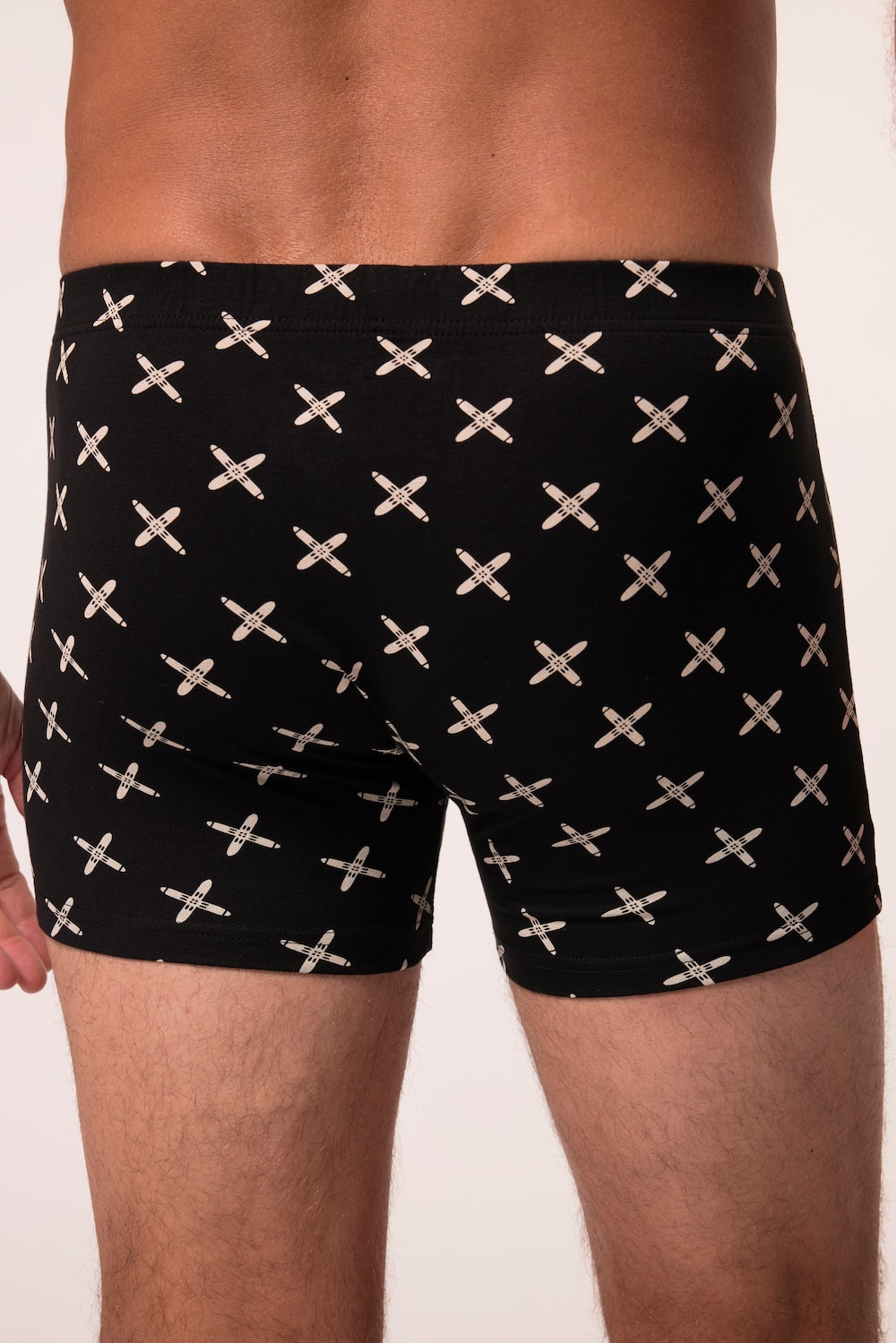 Stora storlekar Boxershorts, Her, svart, storlek: 4XL, Bomull, JP1880
