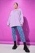 Mom jeans, 5-pocket, Heart-print