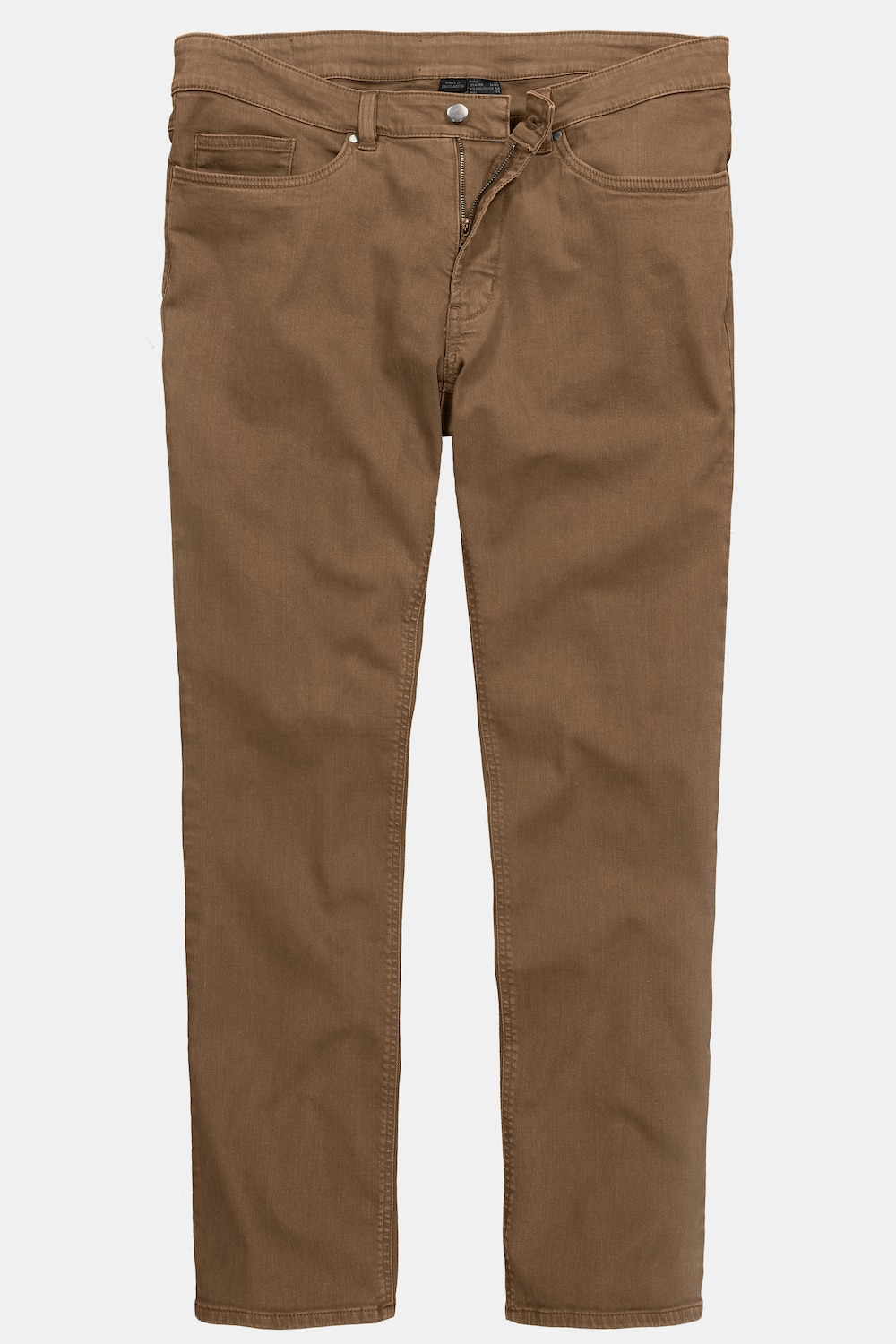 Stora storlekar Färgade jeans, Her, brun, storlek: 72, Bomull, Men Plus