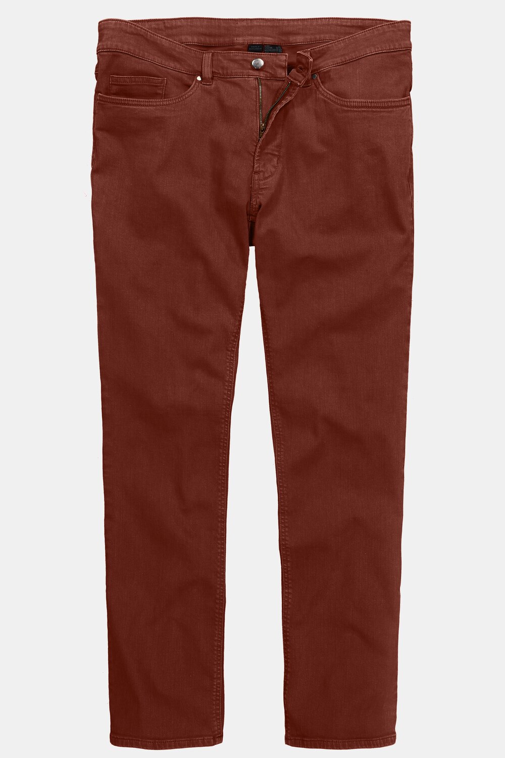 Stora storlekar Färgade jeans, Her, brun, storlek: 60, Bomull, Men Plus