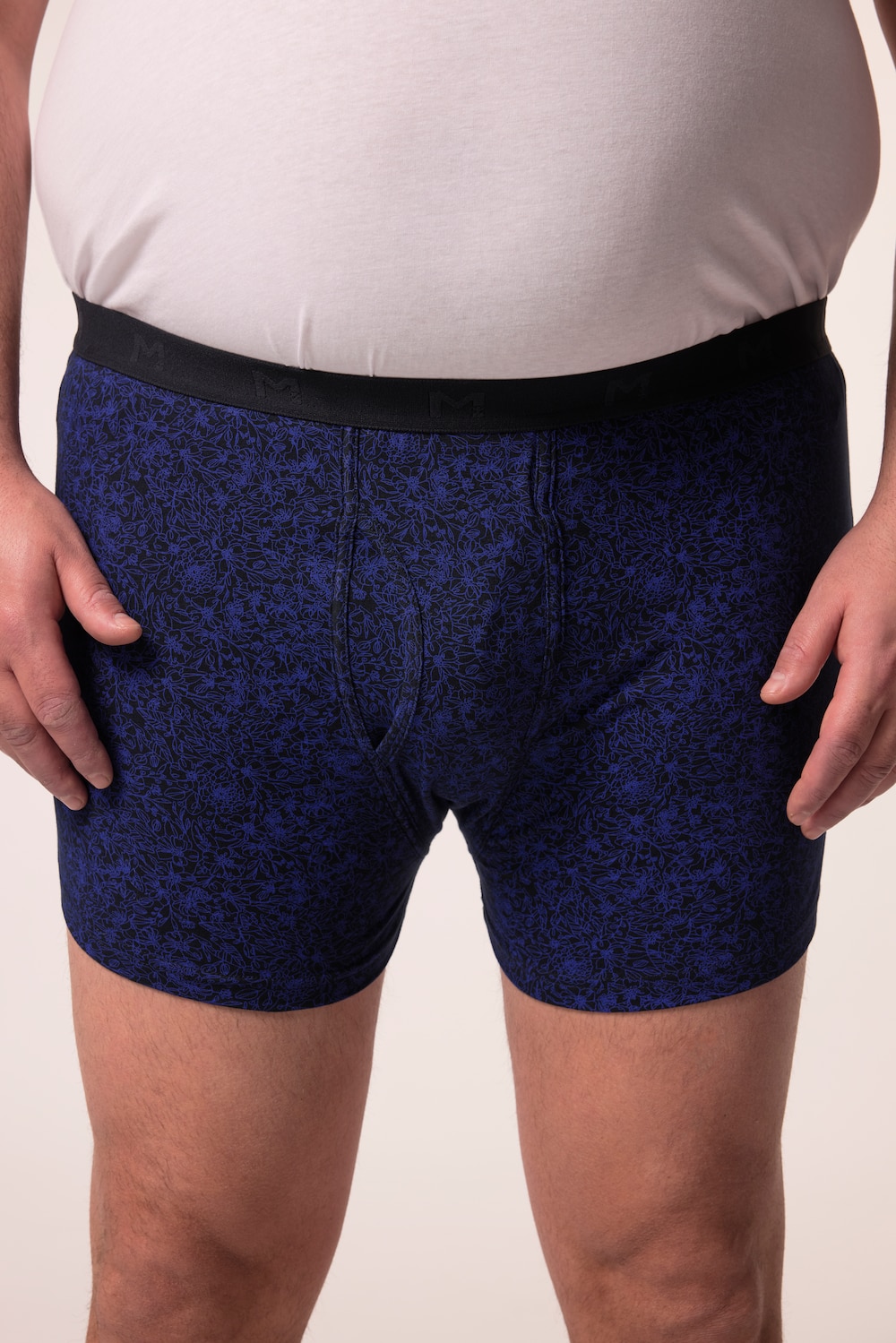 Stora storlekar Boxershorts FLEXLASTIC®, Her, blå, storlek: XL, Bomull, Men Plus
