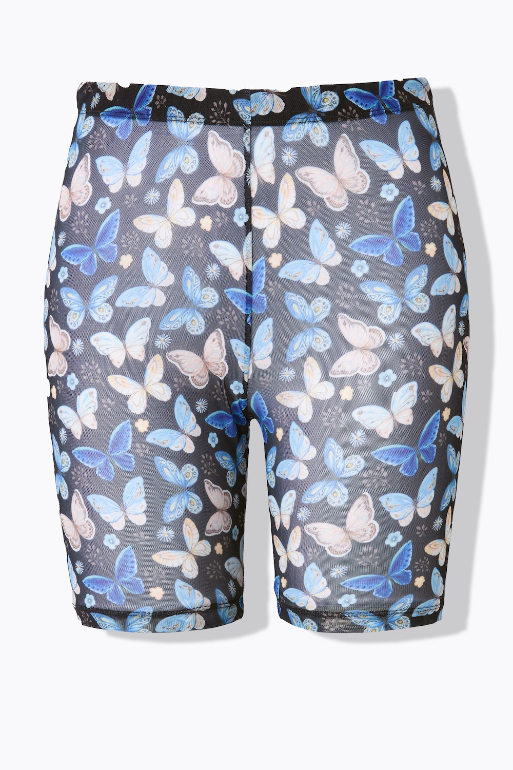 Stora storlekar Cykelbyxa i strumplook, Dam, svart, storlek: 54/56, Polyester, Ulla Popken