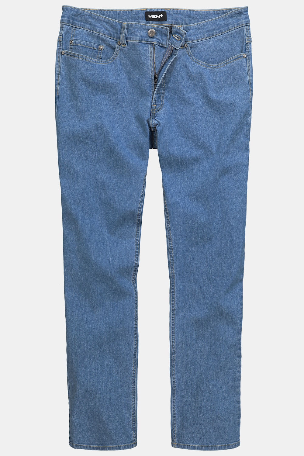 Stora storlekar Färgade jeans, Her, blå, storlek: 28, Bomull/Polyester, Men Plus
